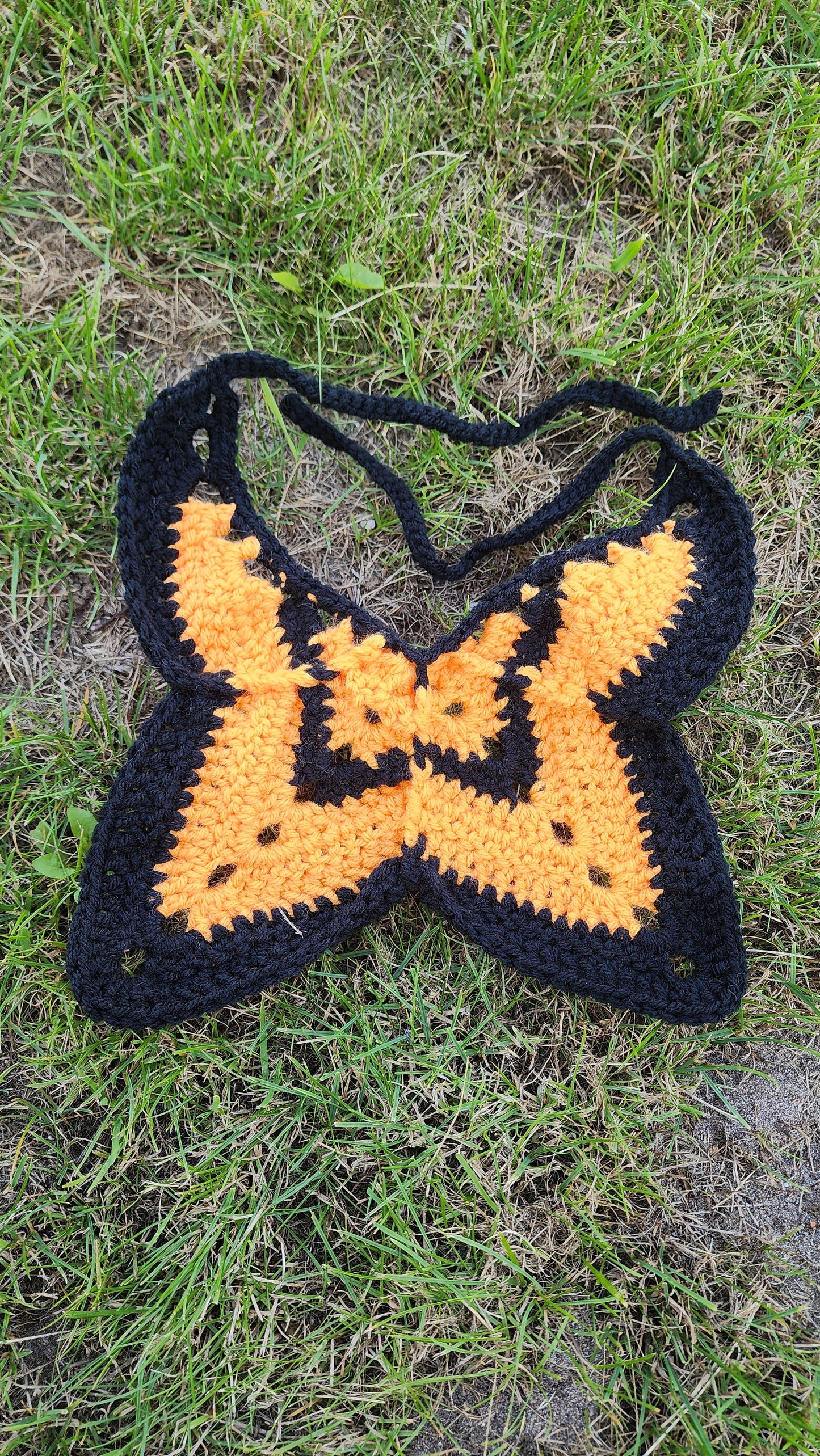 Wing Bandana (Black/Orange)
