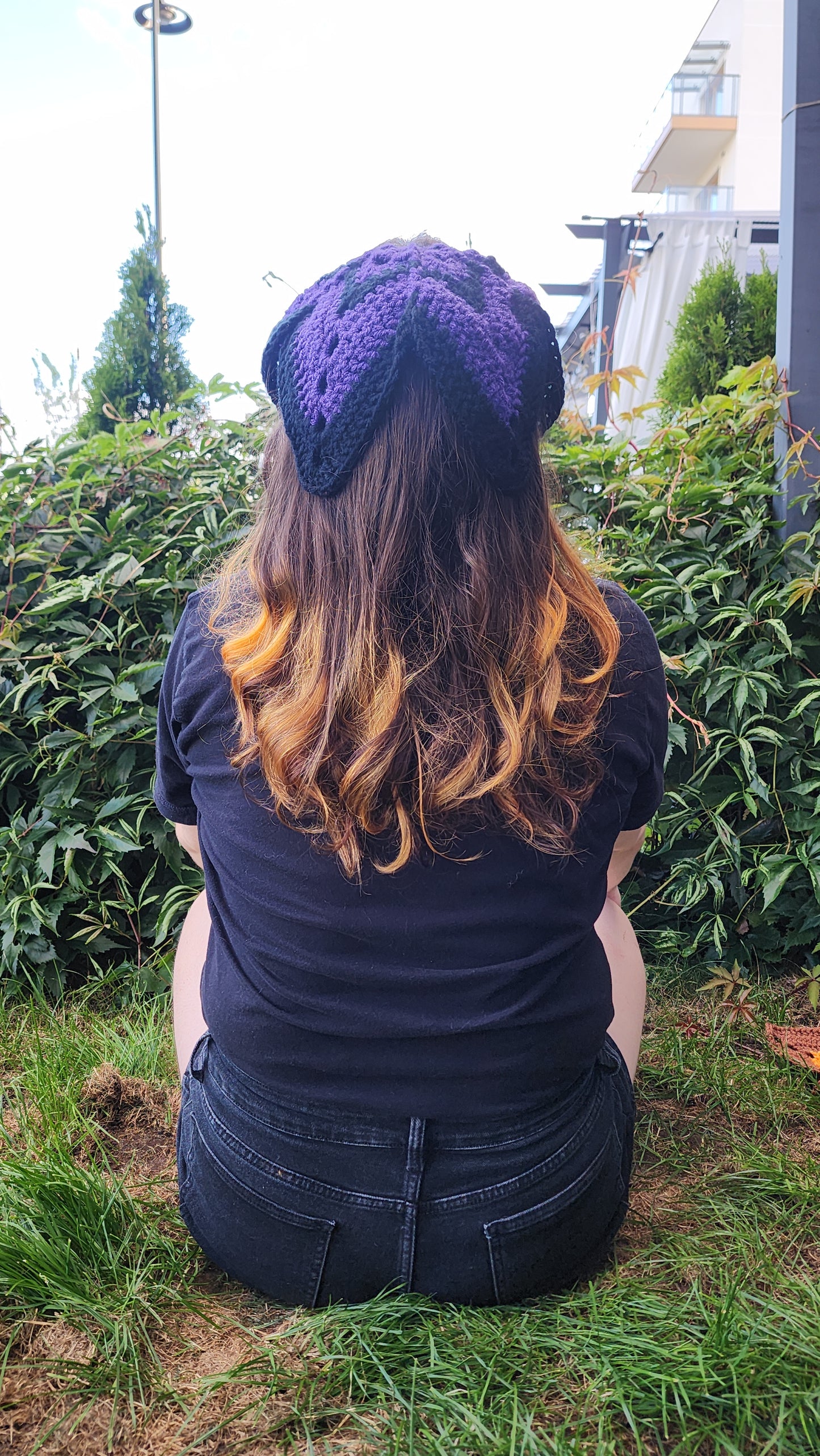 Wing Bandana (Black/Purple)