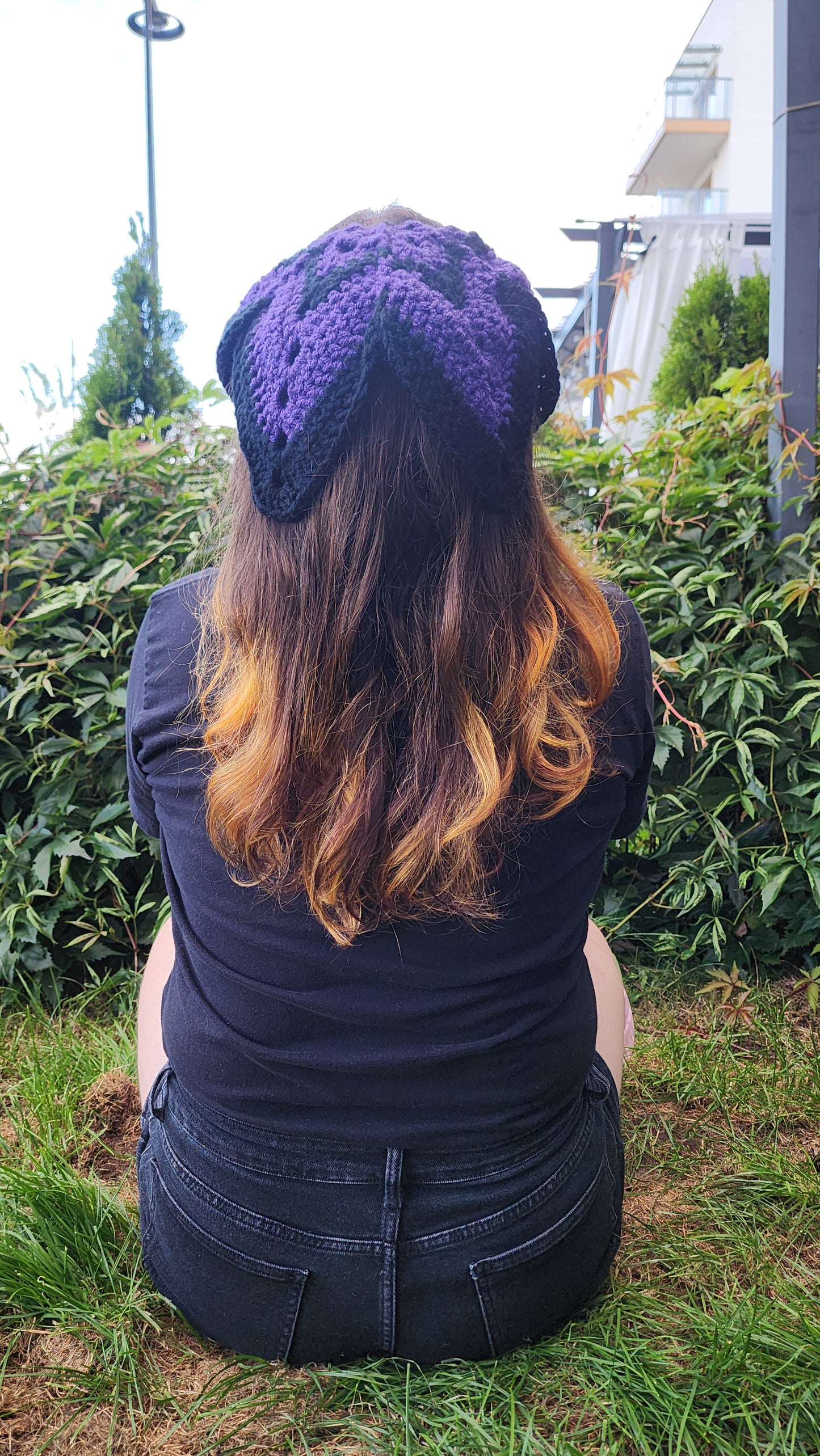 Wing Bandana (Black/Purple)