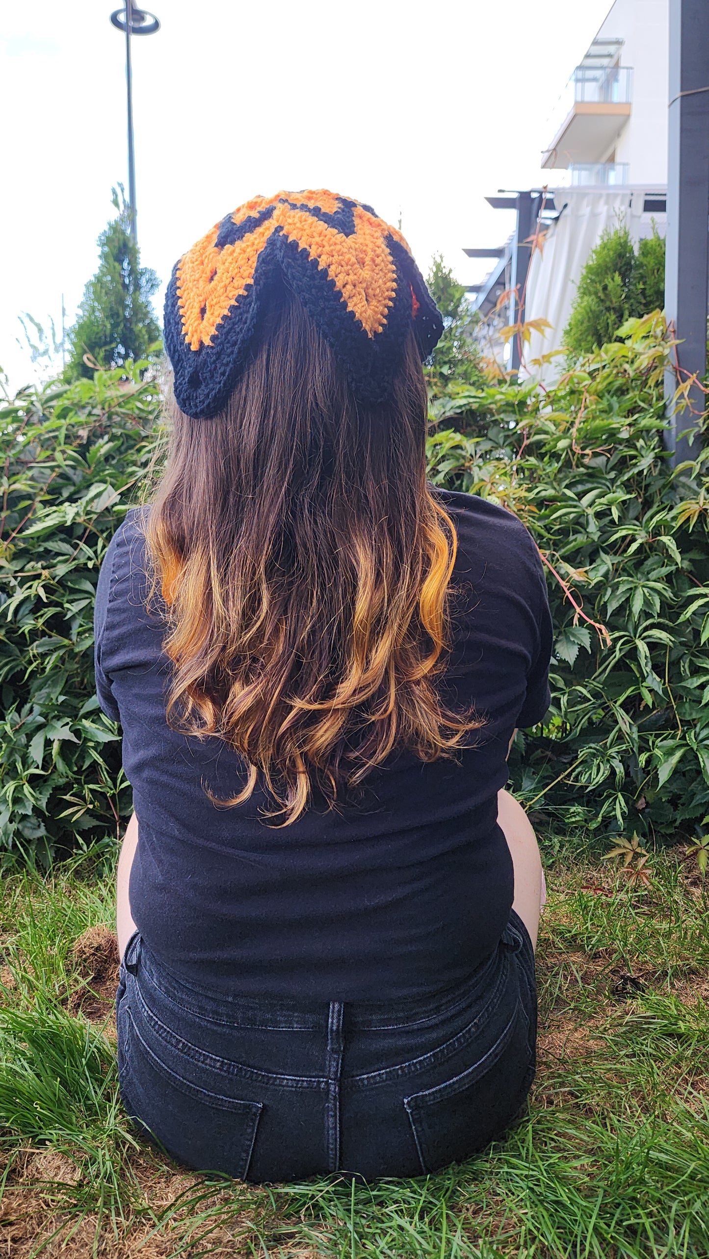Wing Bandana (Black/Orange)