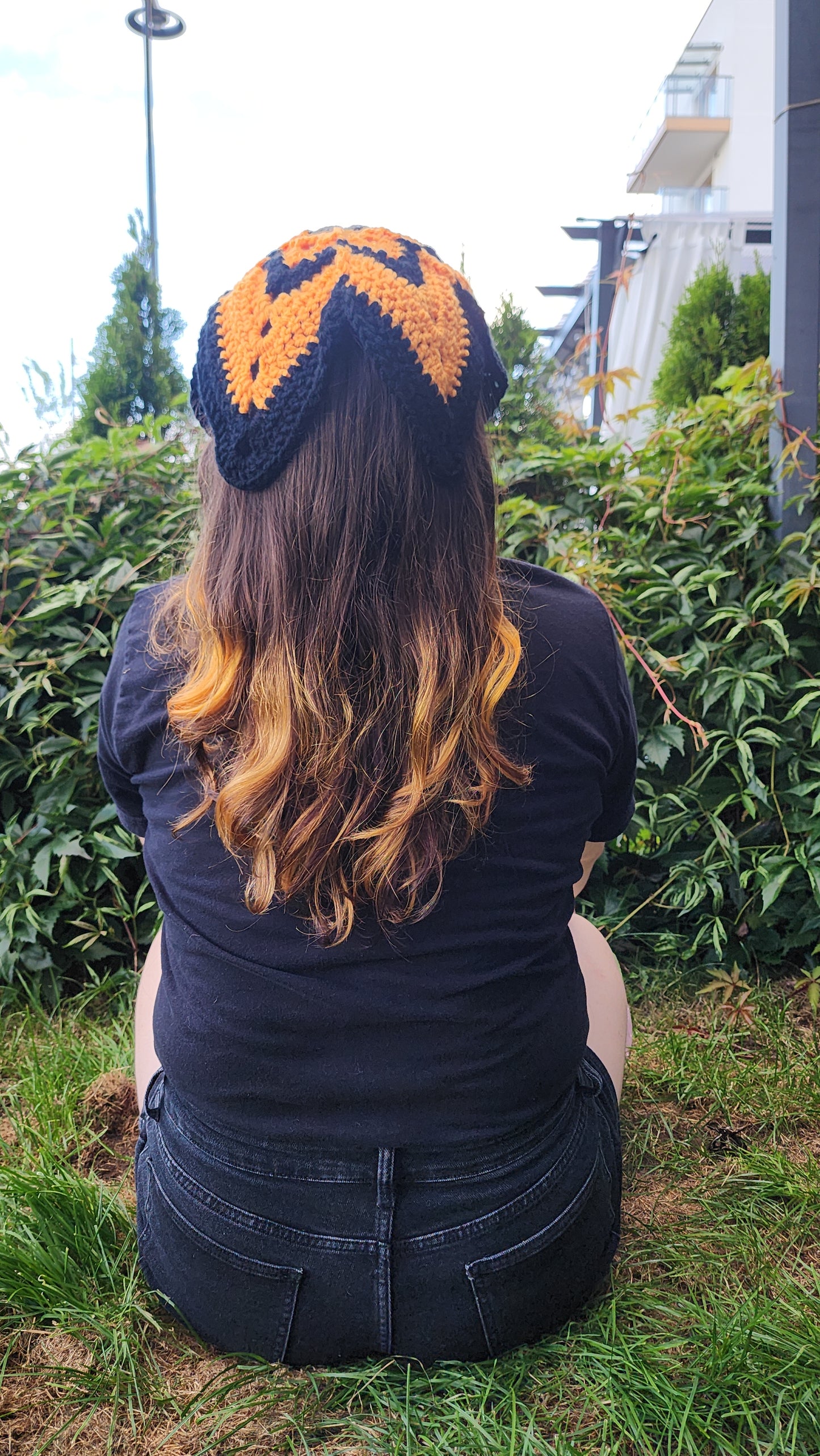 Wing Bandana (Black/Orange)