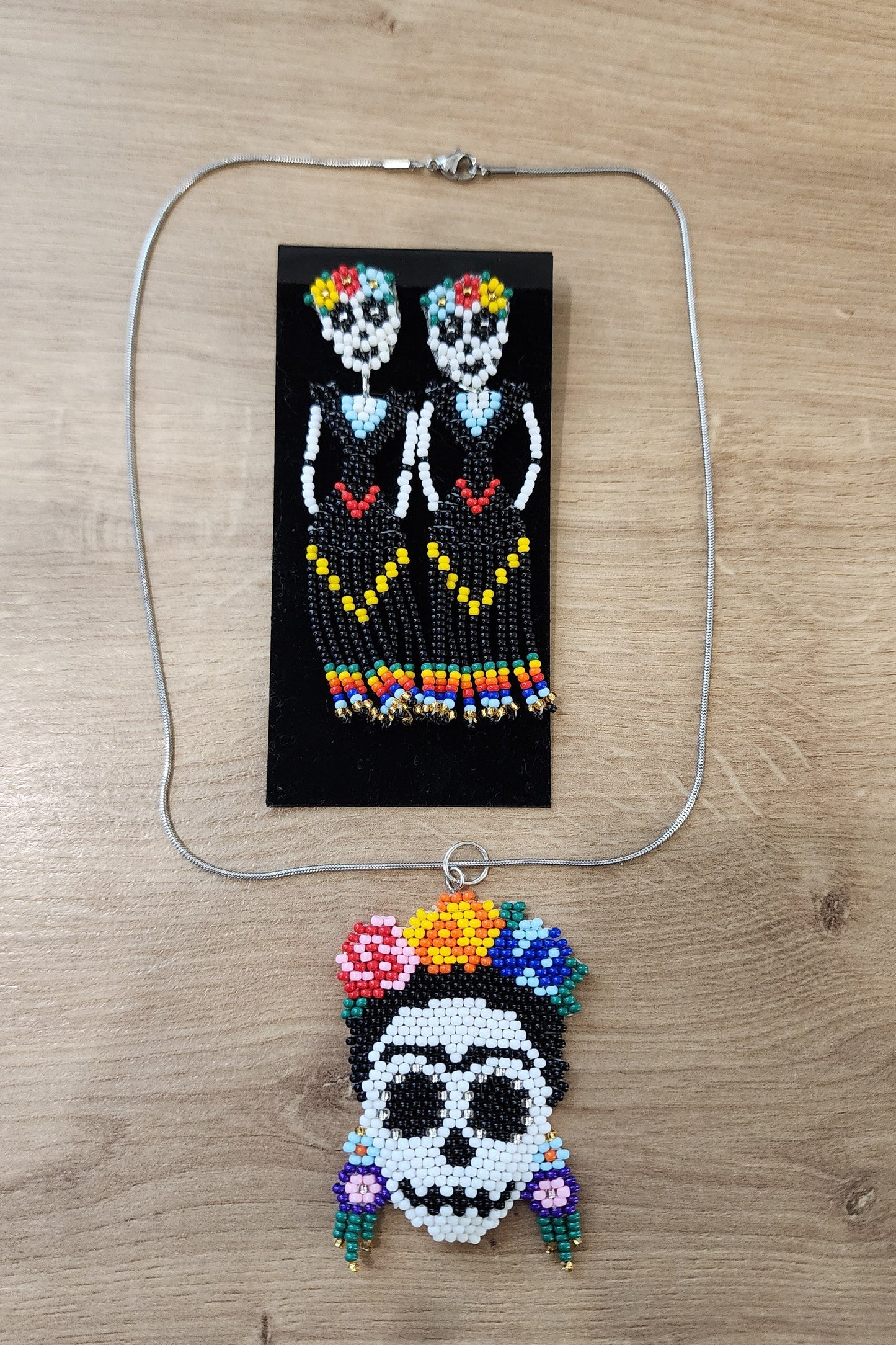 Día de los Muertos Calavera Skull Necklace