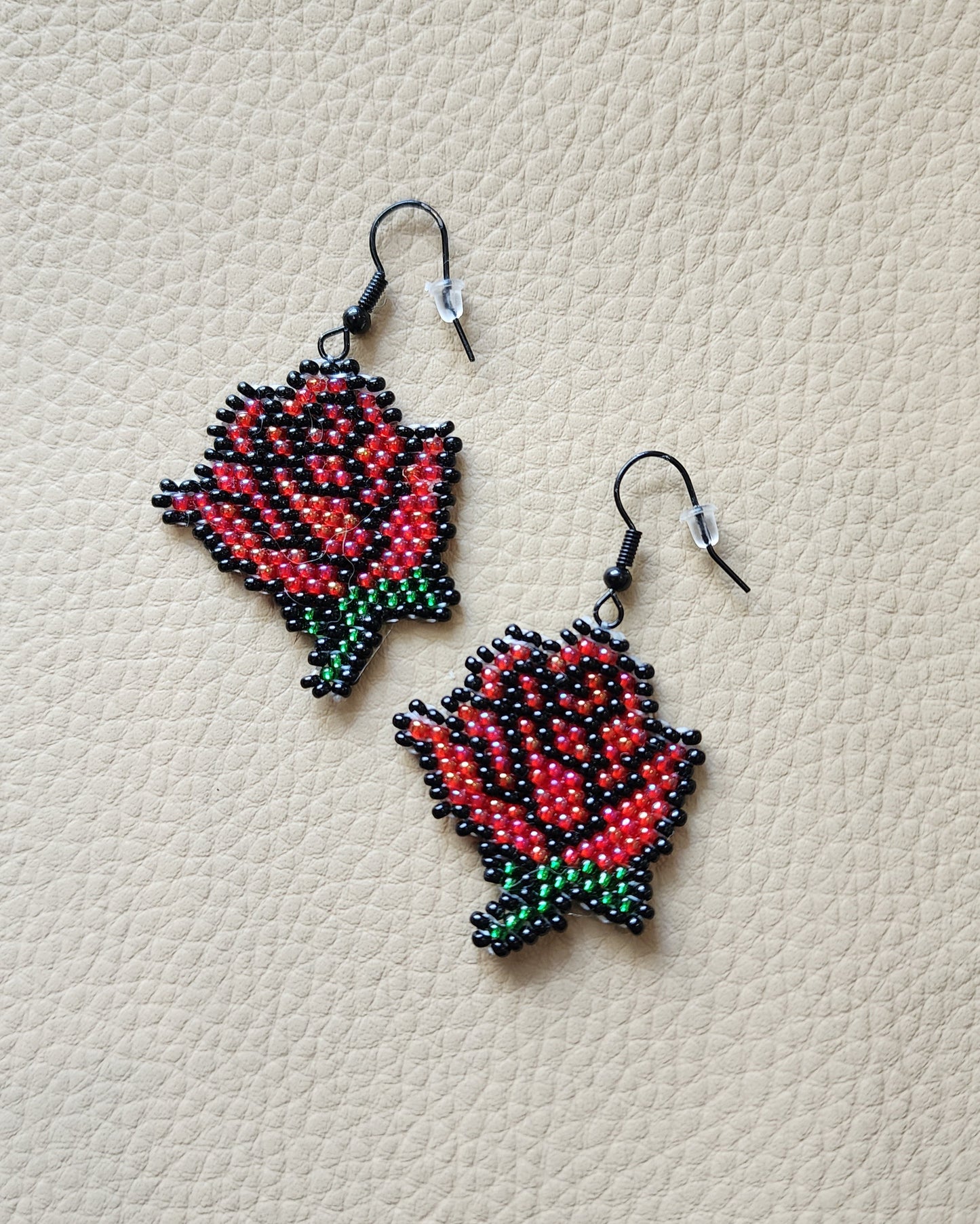 Pop Art Rose Earrings