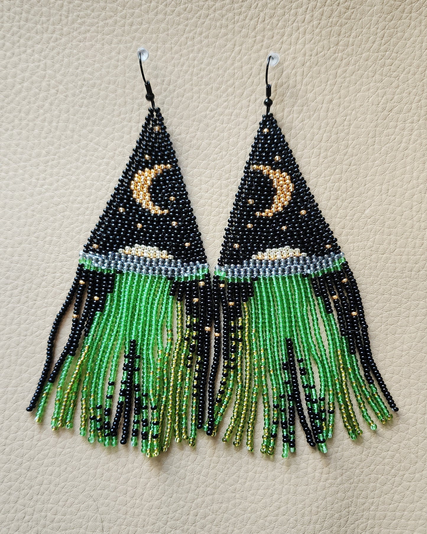 Long UFO Dangle Earrings
