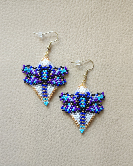 Diamond Dragonfly Earrings