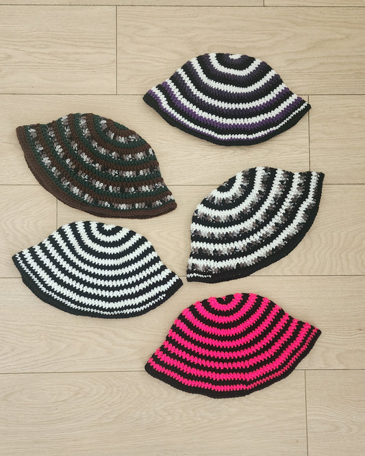 Custom Crochet Spiral Bucket Hat (Made-to-Order)
