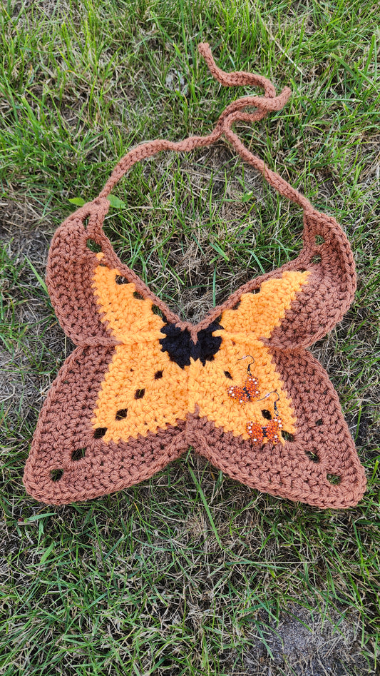 Wing Bandana (Brown/Orange)