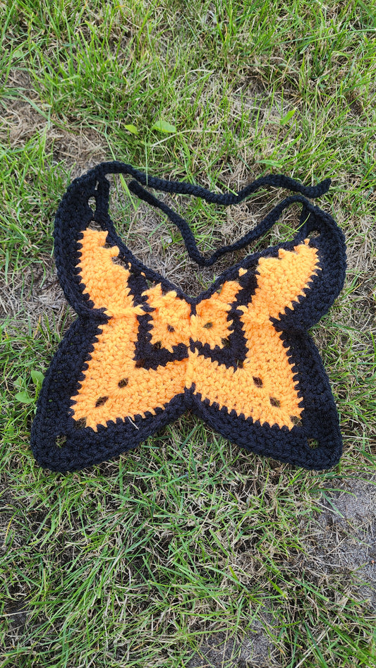 Wing Bandana (Black/Orange)