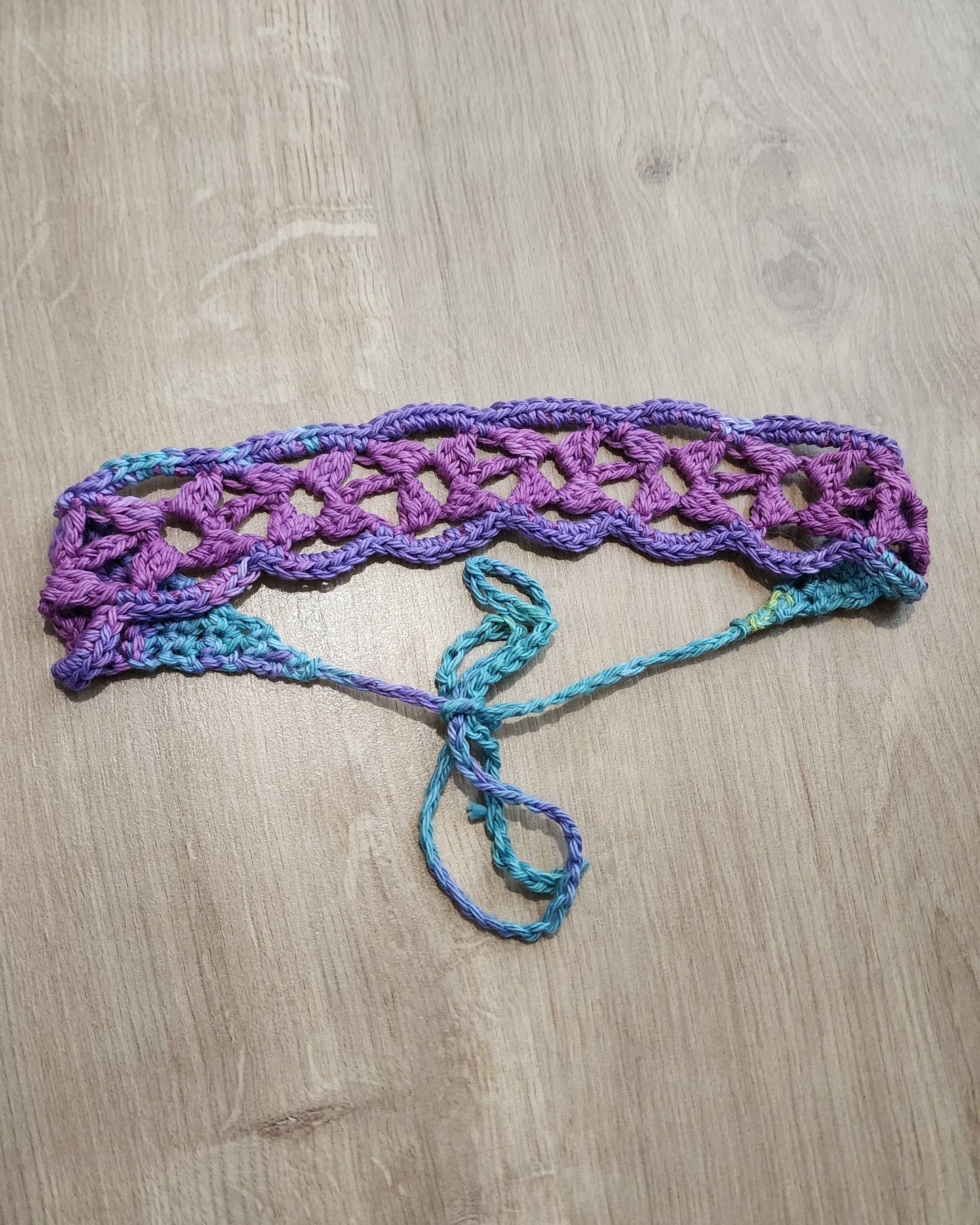 Purple Flower Meadow Headband